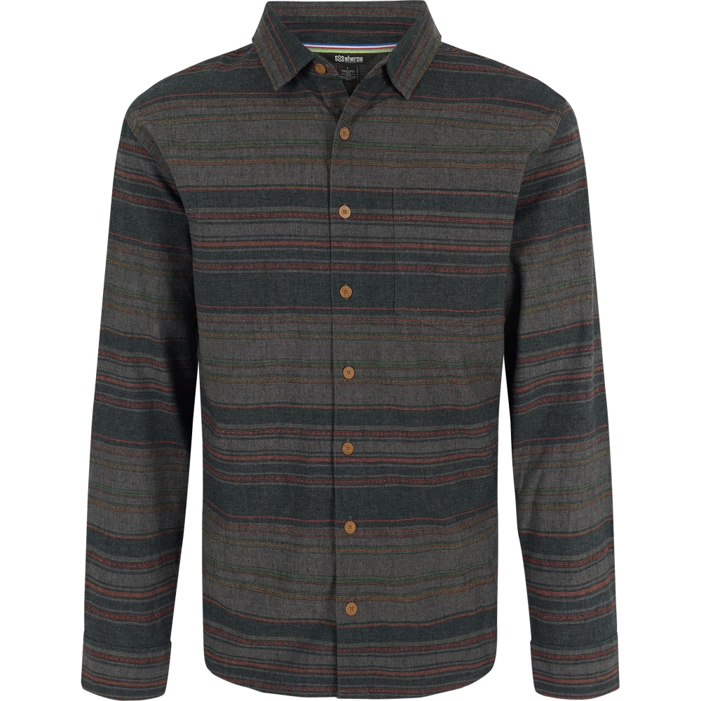 Sherpa Adventure Gear Sangpo L/S Shirt Kharani Grey SM12038-390 shirts en tops online bestellen bij Kathmandu Outdoor & Travel