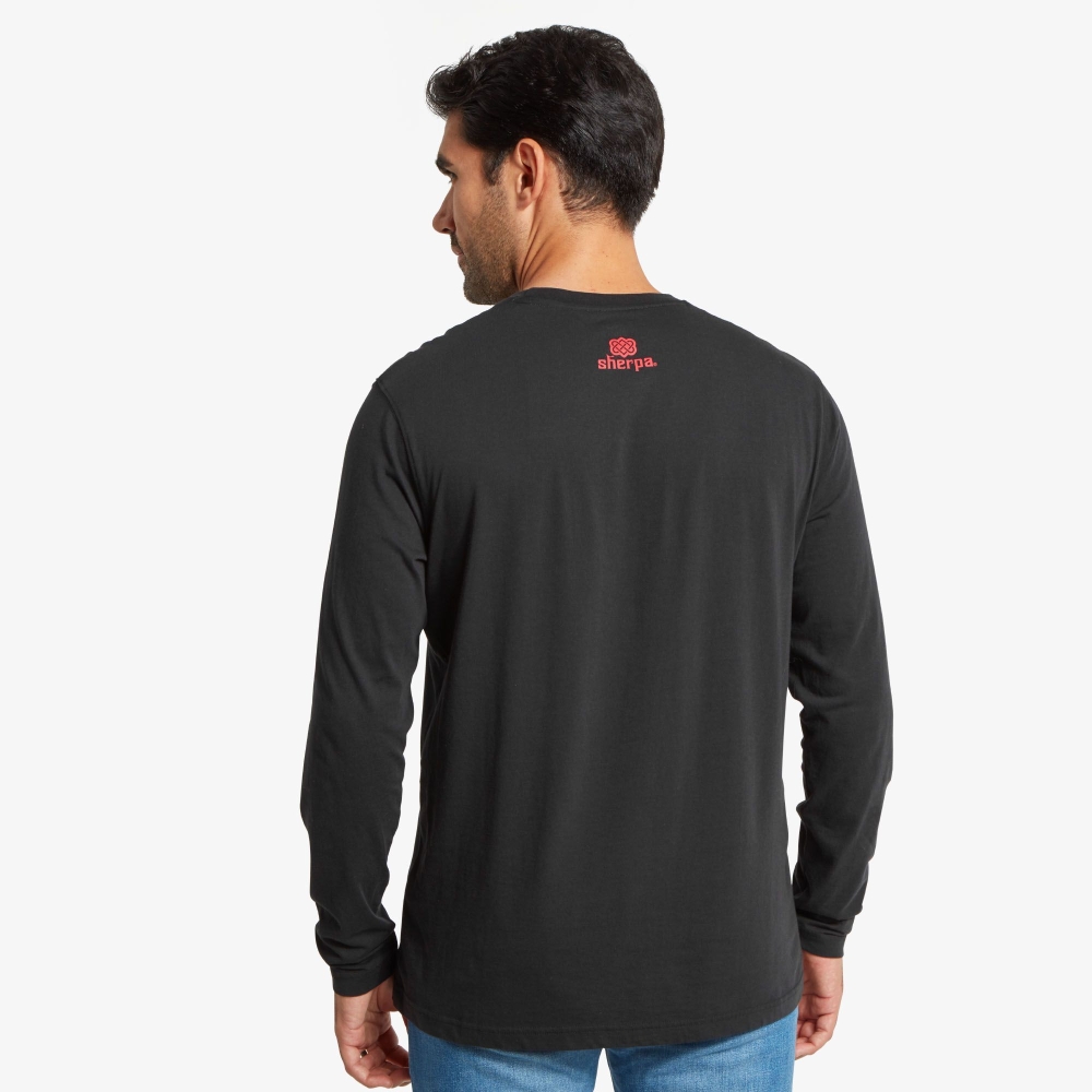 Sherpa Adventure Gear Tarcho L/S Tee Black SM3149-130 shirts en tops online bestellen bij Kathmandu Outdoor & Travel