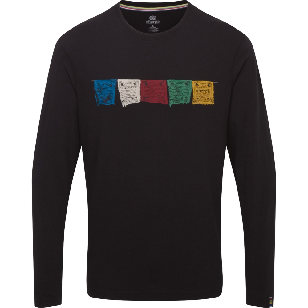 Sherpa Adventure Gear Tarcho L/S Tee Black SM3149-130 shirts en tops online bestellen bij Kathmandu Outdoor & Travel