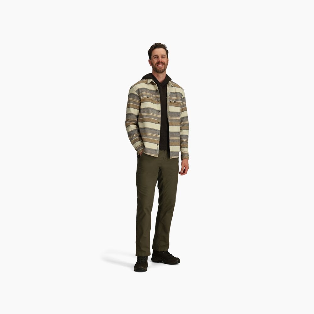 Royal Robbins Clouds Rest Hemp L/S Bistre Pacific Crest Stripe Y12600123-224 shirts en tops online bestellen bij Kathmandu Outdoor & Travel