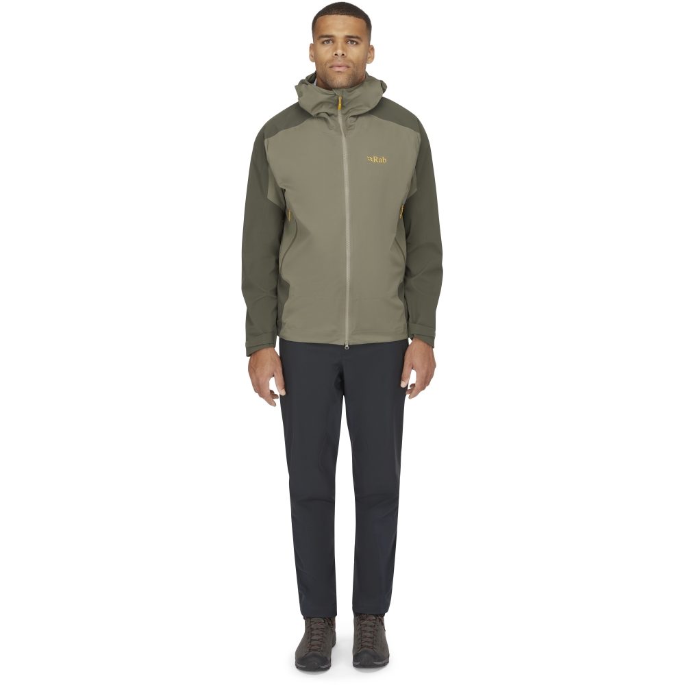 Rab Kinetic Alpine 2.0 Jacket Army/Light Khaki QWG-69-ALK jassen online bestellen bij Kathmandu Outdoor & Travel