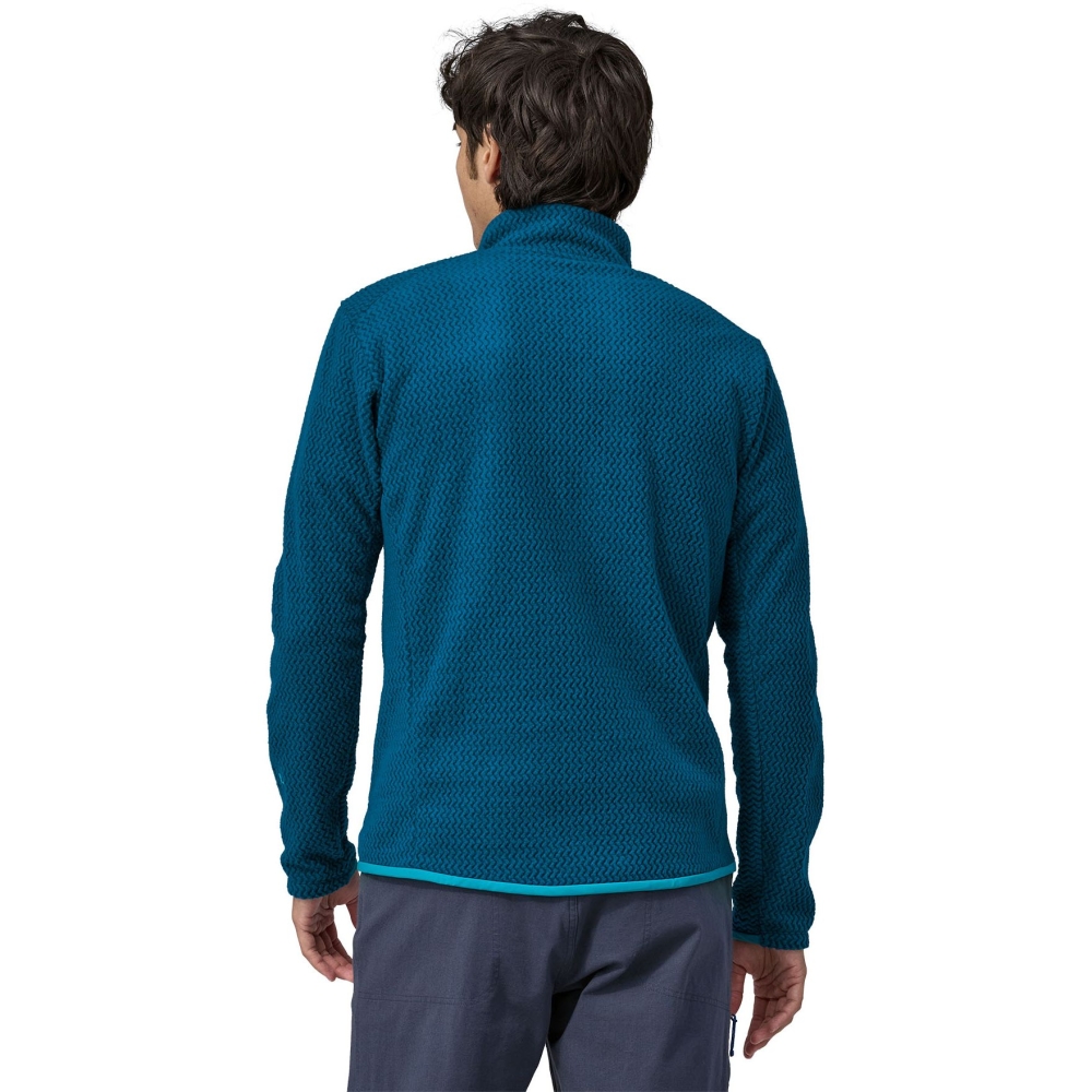 Patagonia R1 Air Zip Neck Lagom Blue 40245-LMBE fleeces en truien online bestellen bij Kathmandu Outdoor & Travel