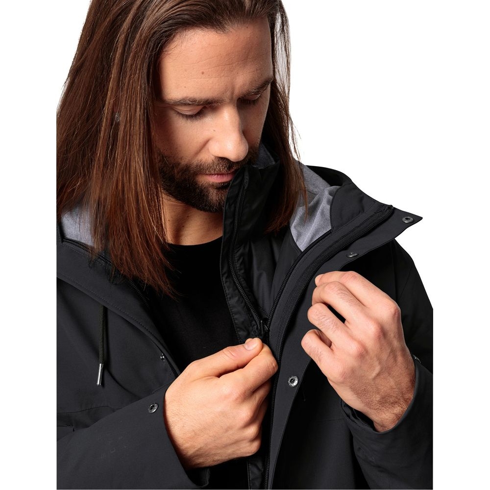Vaude Coreway 3in1 Parka black 45048-010 jassen online bestellen bij Kathmandu Outdoor & Travel