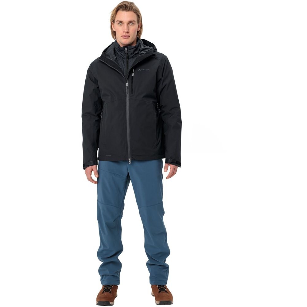 Vaude Elope 3in1 Jacket II black 46380-010 jassen online bestellen bij Kathmandu Outdoor & Travel
