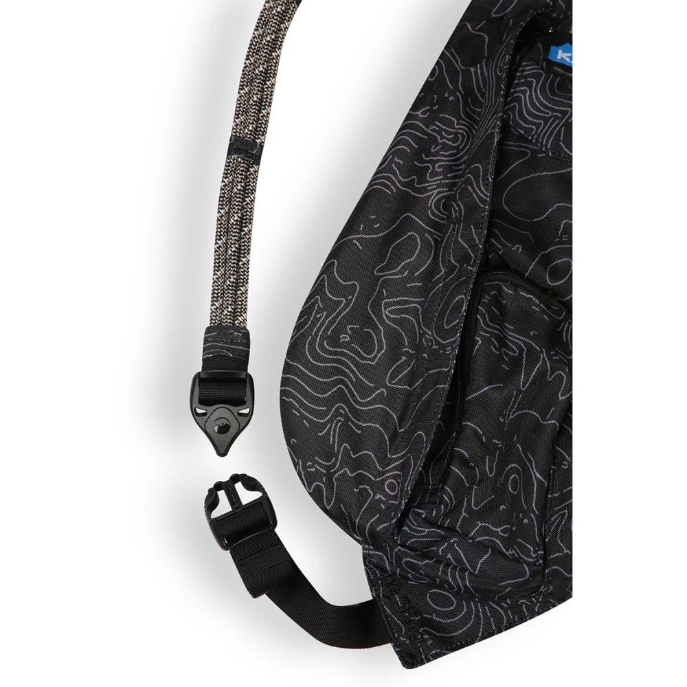 Kavu Mini Rope Sling Black Topo 9191-437 tassen online bestellen bij Kathmandu Outdoor & Travel