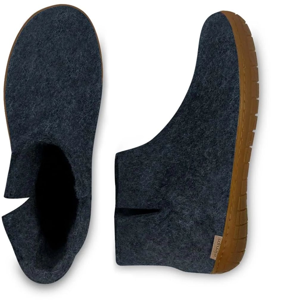 Glerups Boot Rubber Demin GR10-Demin-HoneyRubb pantoffels en huissokken online bestellen bij Kathmandu Outdoor & Travel