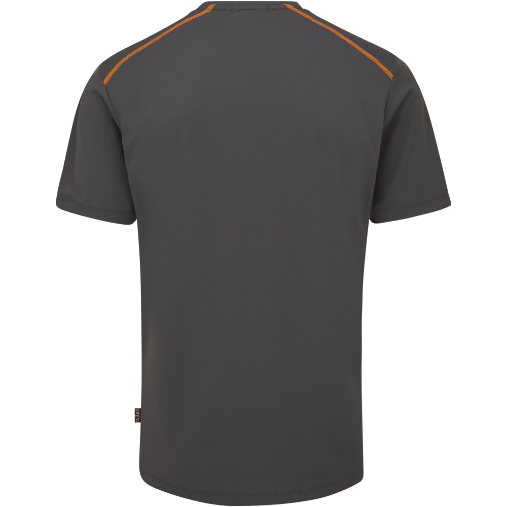 Rab Force Tee Graphene QBL-05-GRH shirts en tops online bestellen bij Kathmandu Outdoor & Travel