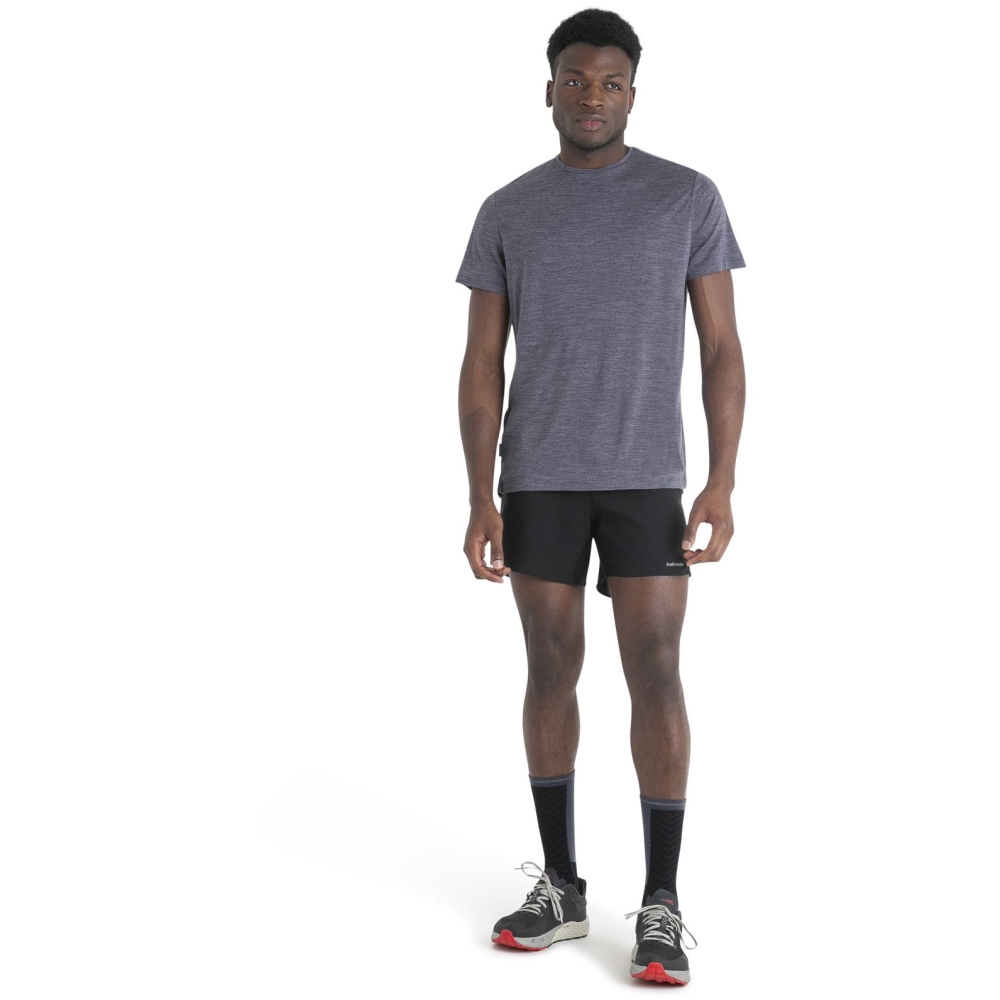 Icebreaker Mer 125 Cool-Lite Sphere III SS Tee Midnight Navy Heather IB0A56ZM4-401 shirts en tops online bestellen bij Kathmandu Outdoor & Travel