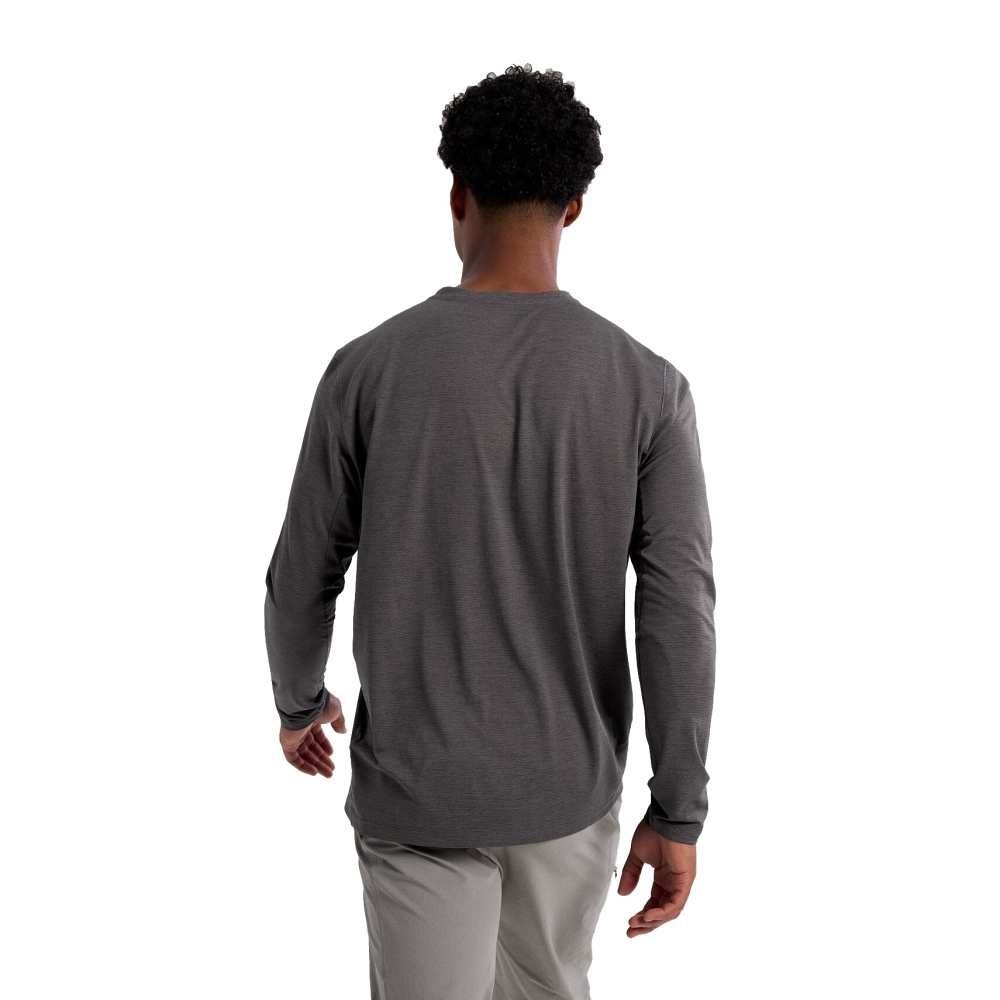Arc'teryx Cormac Crew LS  Black Heather 9719-000033 shirts en tops online bestellen bij Kathmandu Outdoor & Travel