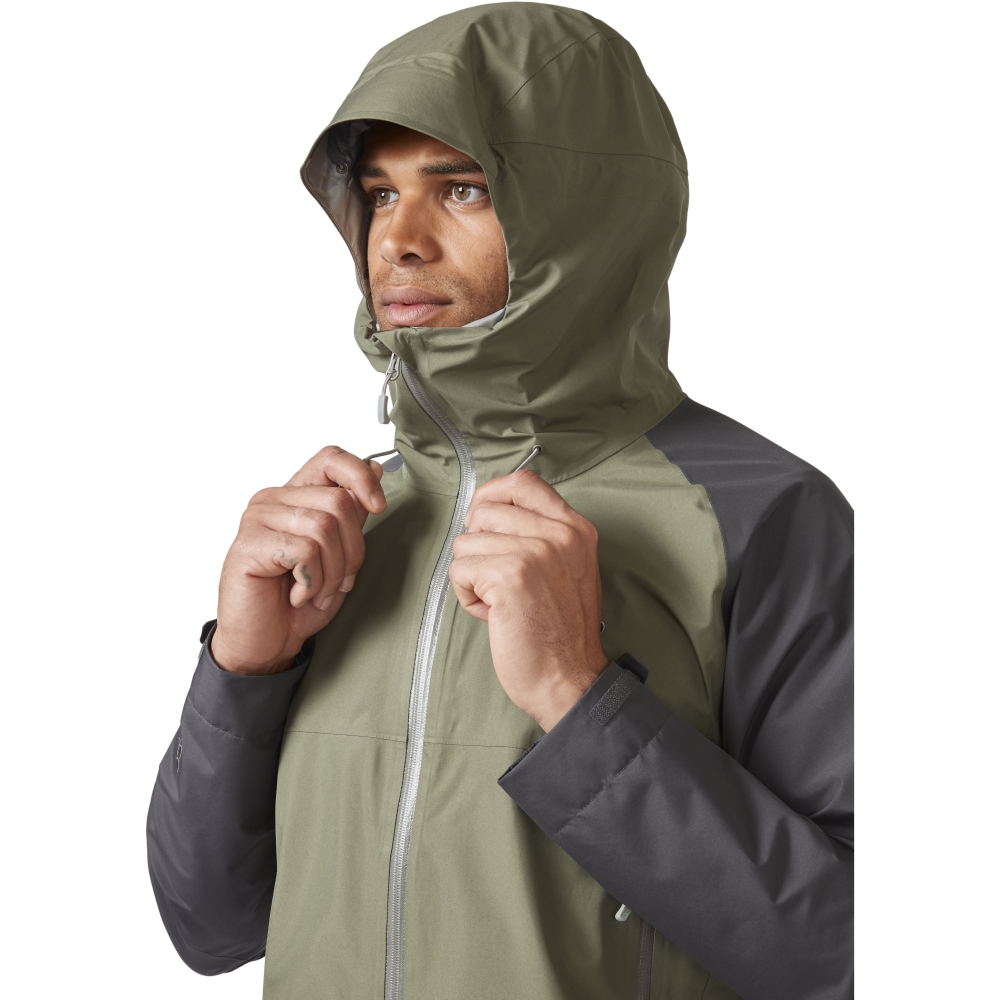 Rab Namche Paclite Jacket Graphene/Light Khaki QWH-59-GLK jassen online bestellen bij Kathmandu Outdoor & Travel