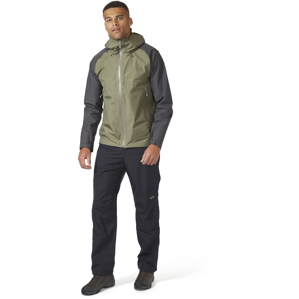 Rab Namche Paclite Jacket Graphene/Light Khaki QWH-59-GLK jassen online bestellen bij Kathmandu Outdoor & Travel