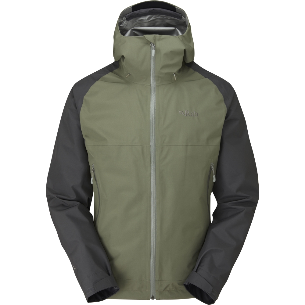 Rab Namche Paclite Jacket Graphene/Light Khaki QWH-59-GLK jassen online bestellen bij Kathmandu Outdoor & Travel