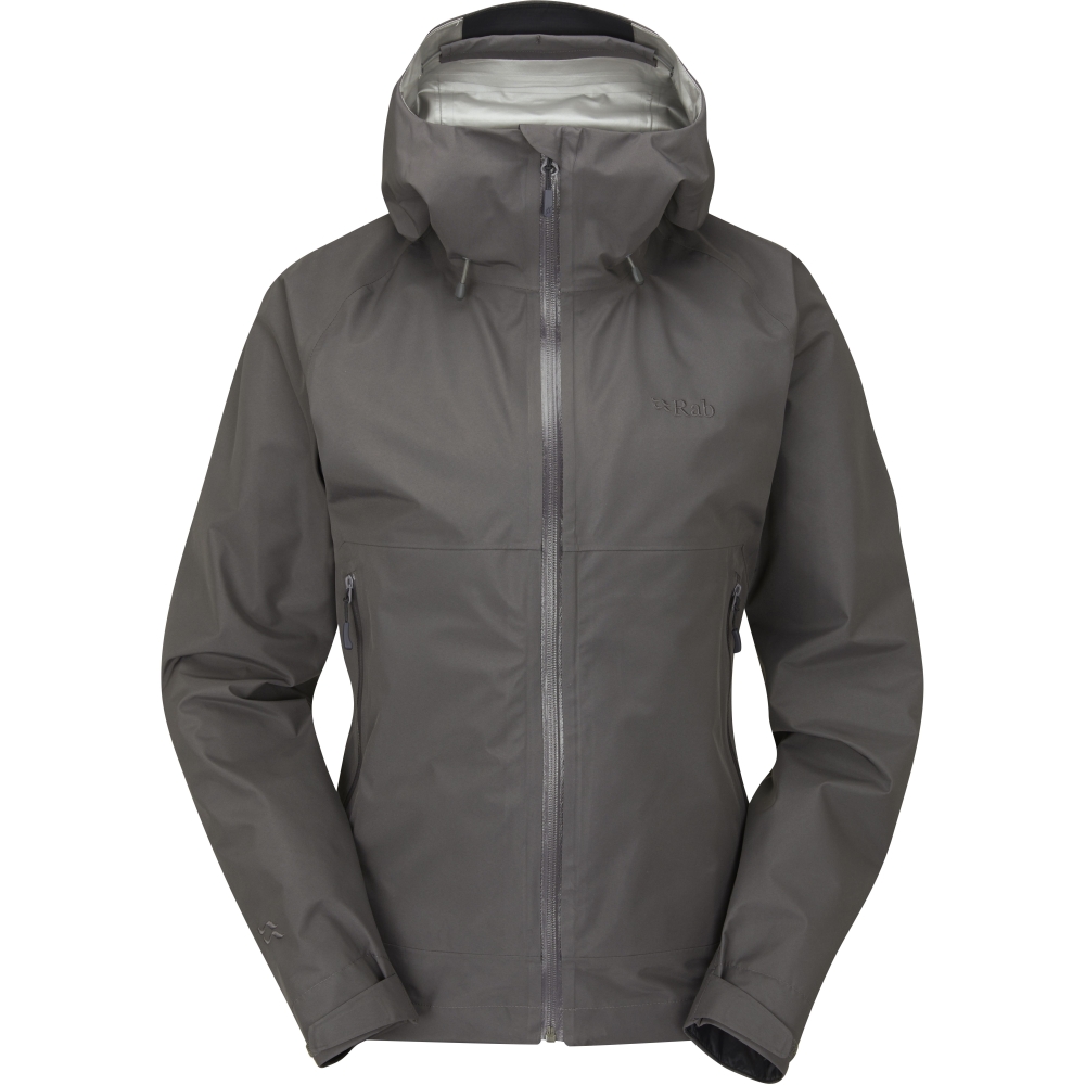 Rab Namche Paclite Jacket Women's Graphene QWH-60-GRH jassen online bestellen bij Kathmandu Outdoor & Travel