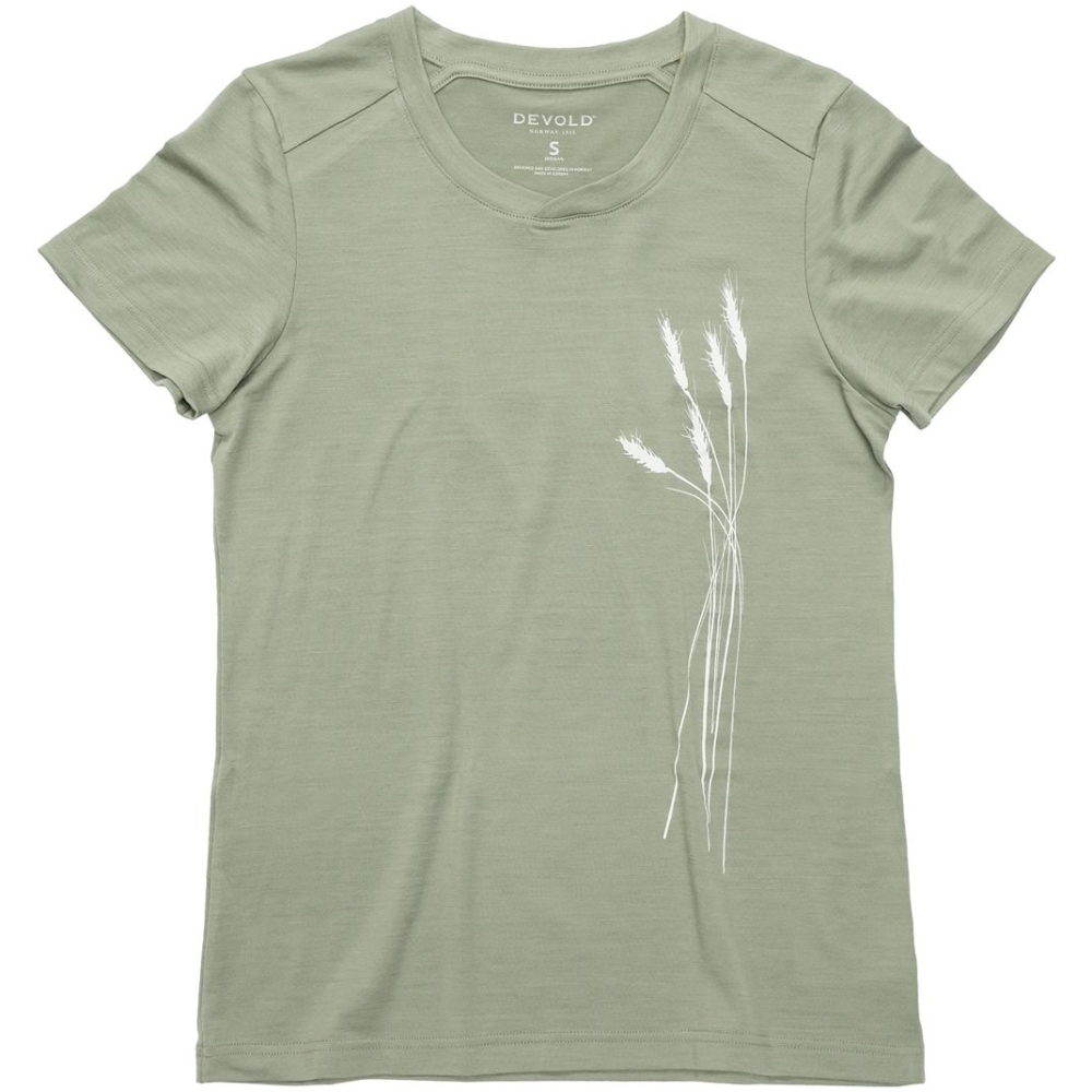 Devold Premium Oats Tee Women's Fog GO 183 290 B-402A shirts en tops online bestellen bij Kathmandu Outdoor & Travel