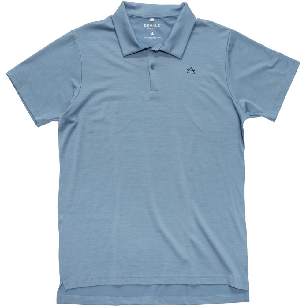Devold Premium Polo Skyblue GO 183 254 A-247A shirts en tops online bestellen bij Kathmandu Outdoor & Travel
