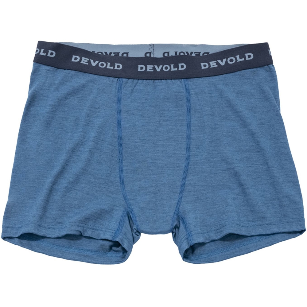 Devold Breeze Merino 150 Boxer Blue Melange GO 181 145 A-258A onderkleding/thermokleding online bestellen bij Kathmandu Outdoor & Travel