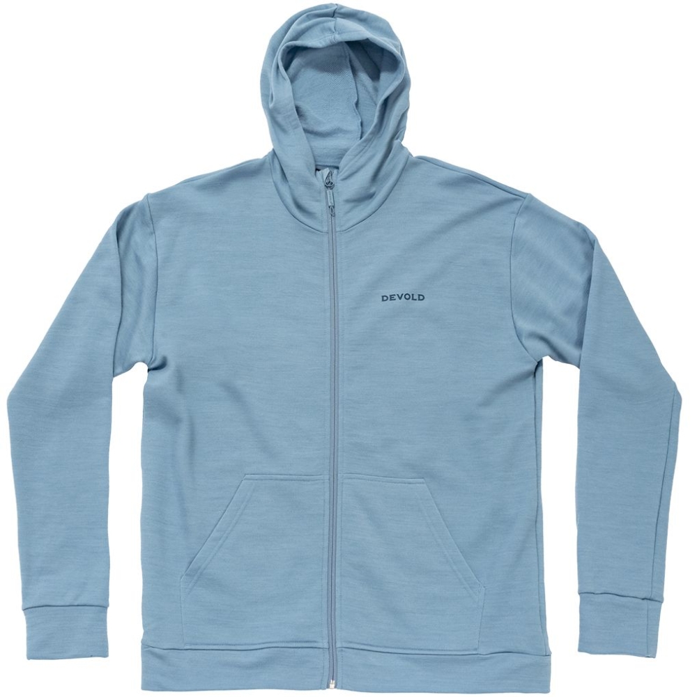 Devold Everyday Zip Hoodie Skyblue GO 262 455 A-247A fleeces en truien online bestellen bij Kathmandu Outdoor & Travel