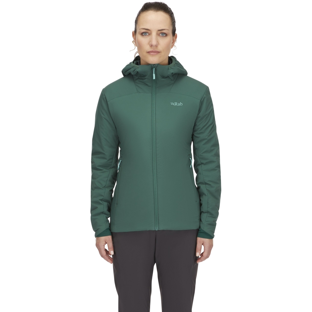 Rab Xenair Alpine Light Jacket Women's Green Slate QIP-18-GNS jassen online bestellen bij Kathmandu Outdoor & Travel