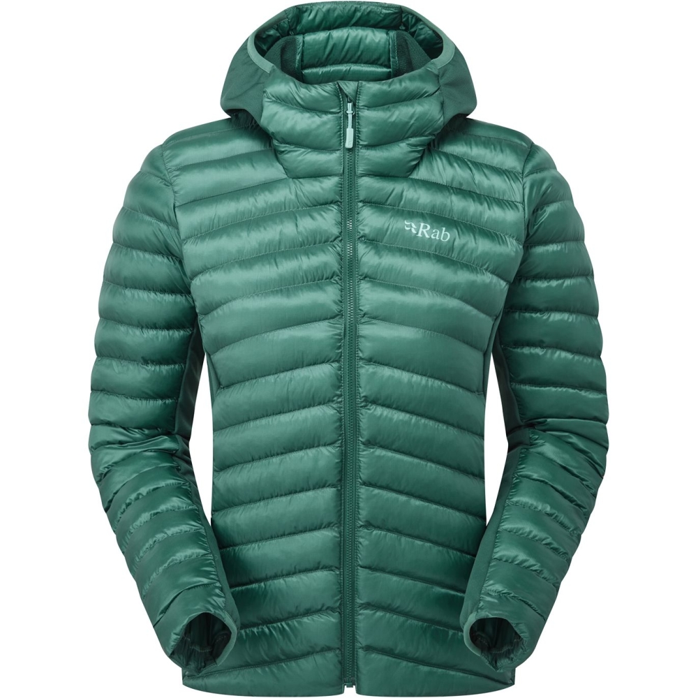 Rab Cirrus Flex Hoody Women's Eucalyptus/Green Slate QIP-32-EGS jassen online bestellen bij Kathmandu Outdoor & Travel