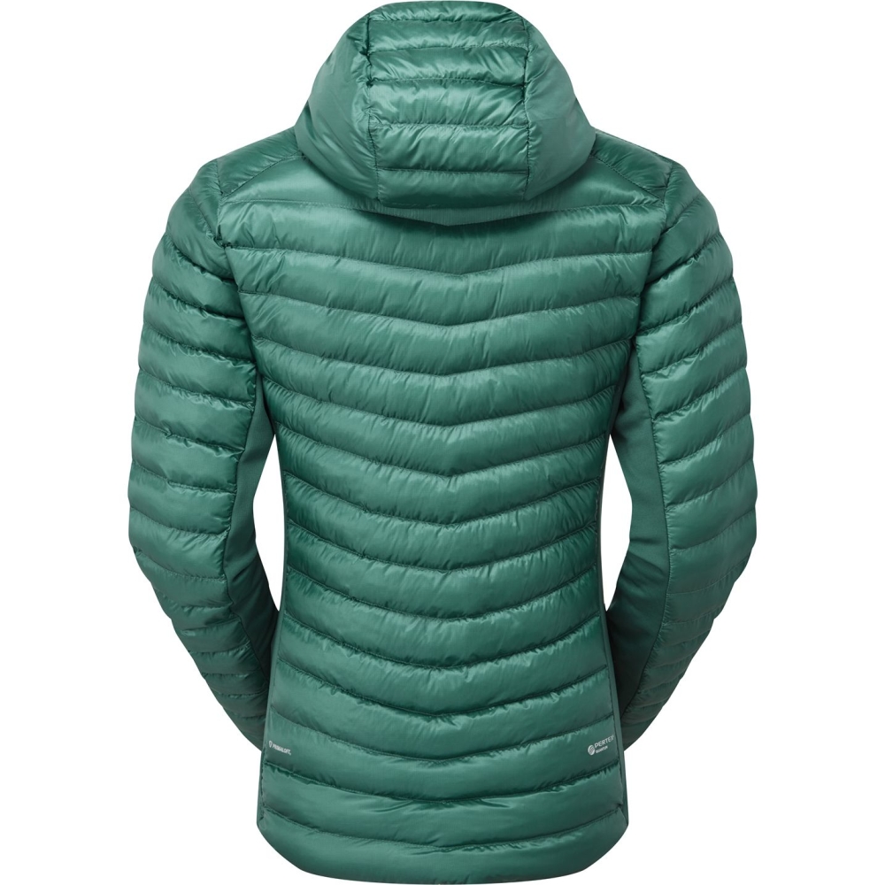 Rab Cirrus Flex Hoody Women's Eucalyptus/Green Slate QIP-32-EGS jassen online bestellen bij Kathmandu Outdoor & Travel