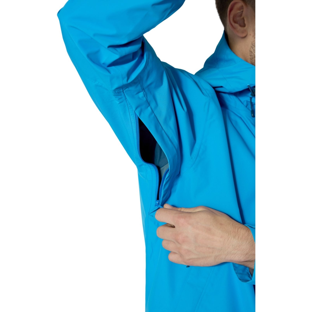 Rab Downpour Jacket Maya Blue QWI-06-MYB jassen online bestellen bij Kathmandu Outdoor & Travel
