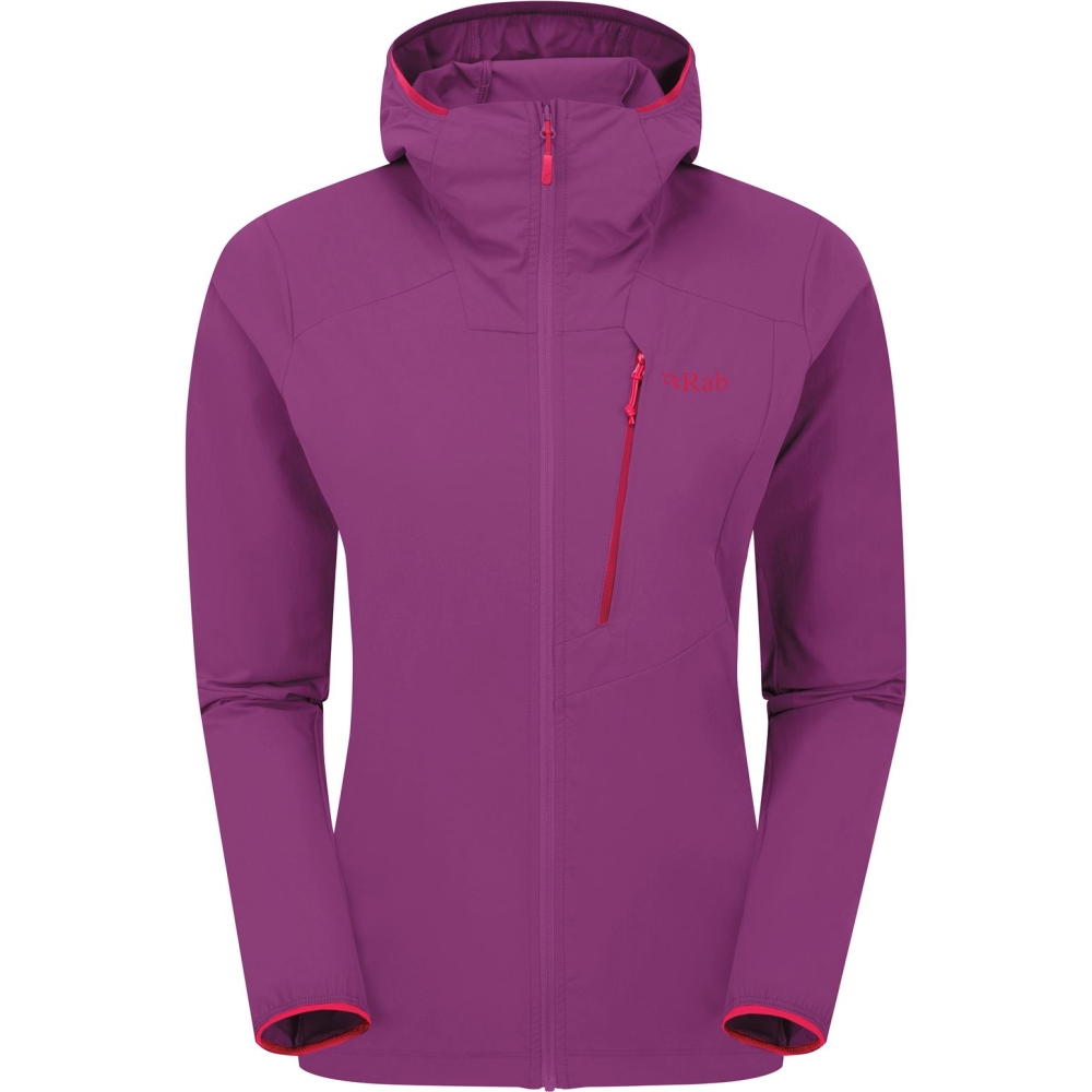 Rab Borealis Alpine Hoody Wmns Plum QWS-82-PLM jassen online bestellen bij Kathmandu Outdoor & Travel
