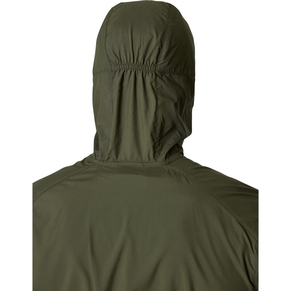 Rab Windgather Hoody Army QWS-84-ARM jassen online bestellen bij Kathmandu Outdoor & Travel