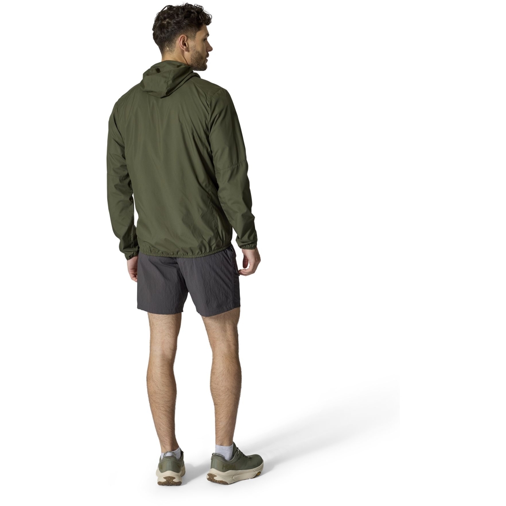 Rab Windgather Hoody Army QWS-84-ARM jassen online bestellen bij Kathmandu Outdoor & Travel