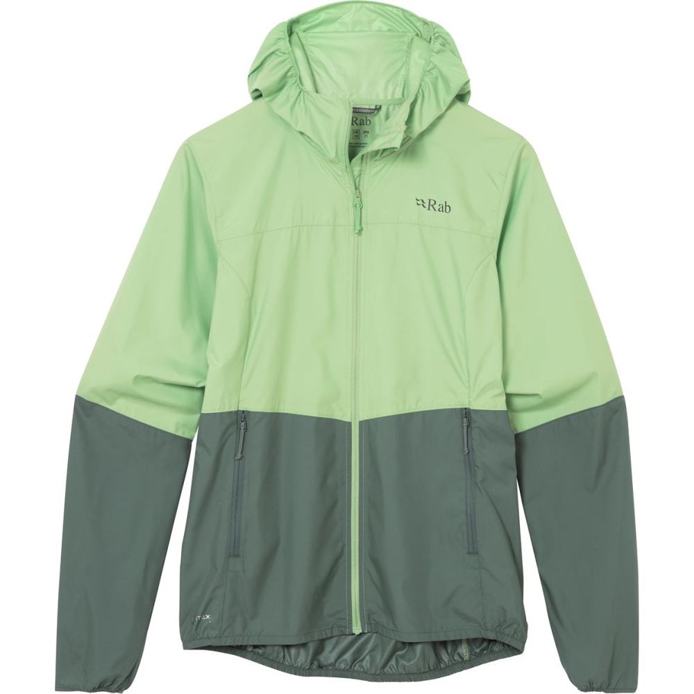 Rab Windgather Hoody Wmns Fig Green/Sage QWS-85-FGS jassen online bestellen bij Kathmandu Outdoor & Travel