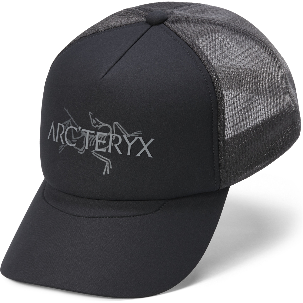 Arc'teryx Bird Word Trucker Hat Black / Cloud 9488-021959 kleding accessoires online bestellen bij Kathmandu Outdoor & Travel