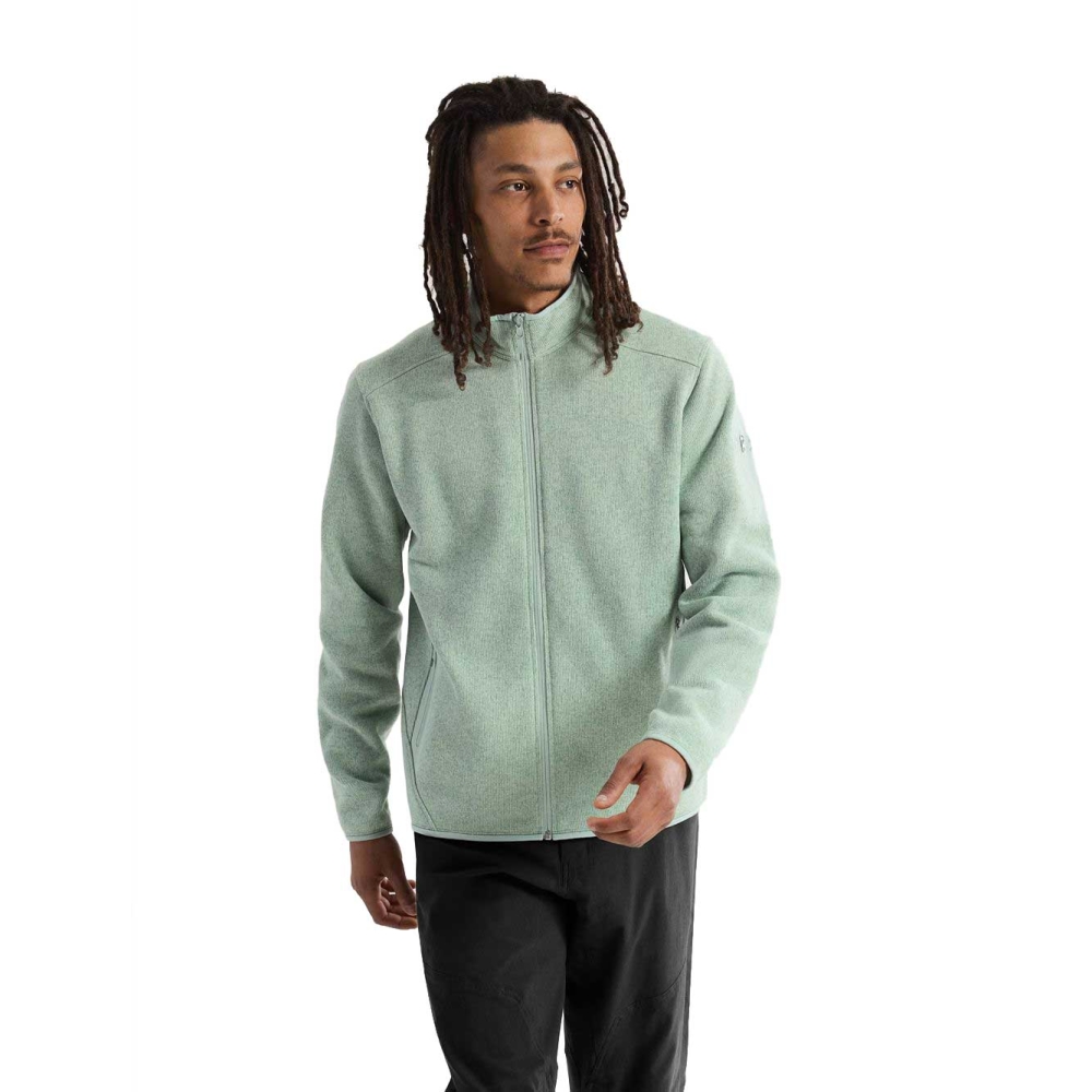 Arc'teryx Covert Cardigan Stone Green Heather 8884-021915 fleeces en truien online bestellen bij Kathmandu Outdoor & Travel