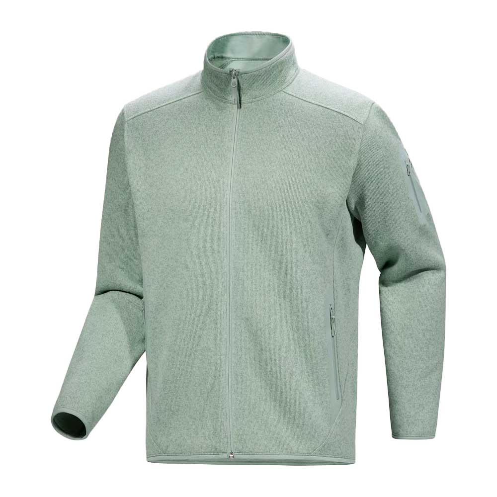 Arc'teryx Covert Cardigan Stone Green Heather 8884-021915 fleeces en truien online bestellen bij Kathmandu Outdoor & Travel