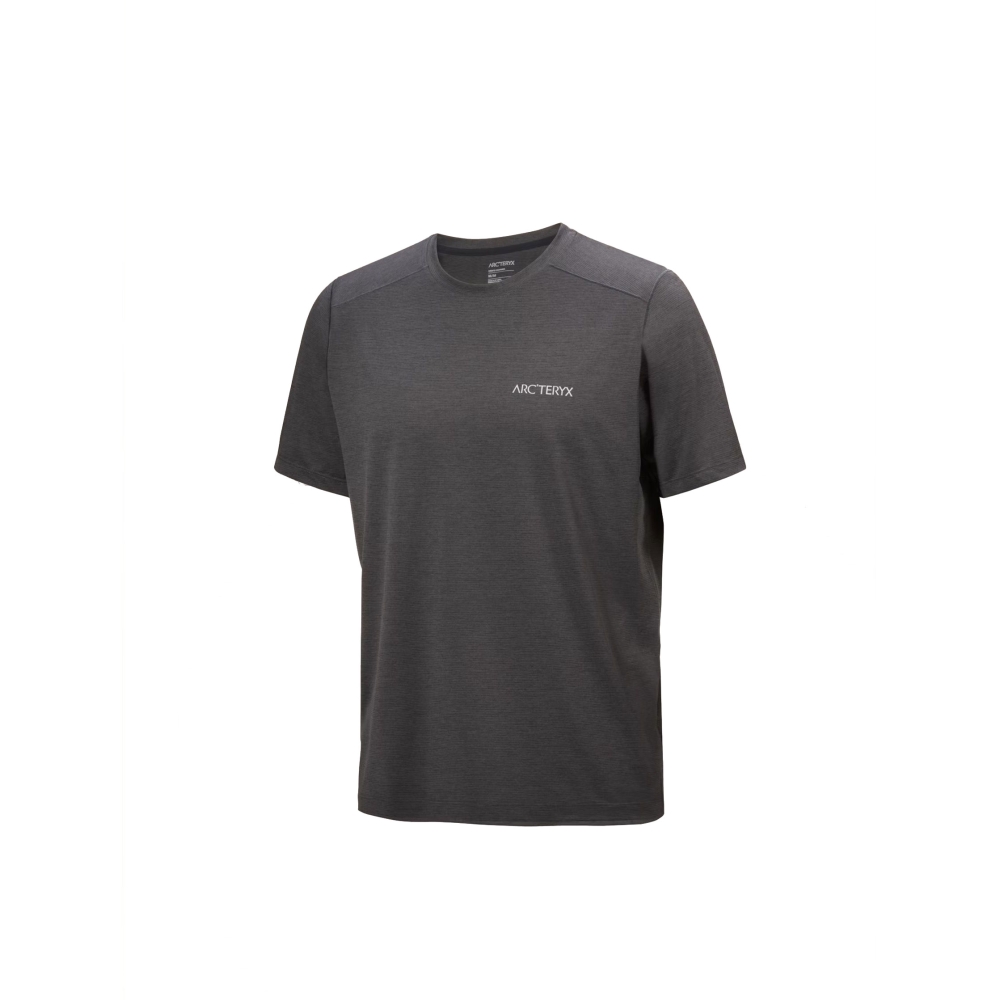 Arc'teryx Cormac Arc'Bird Logo SS Black Heather 9721-000033 shirts en tops online bestellen bij Kathmandu Outdoor & Travel