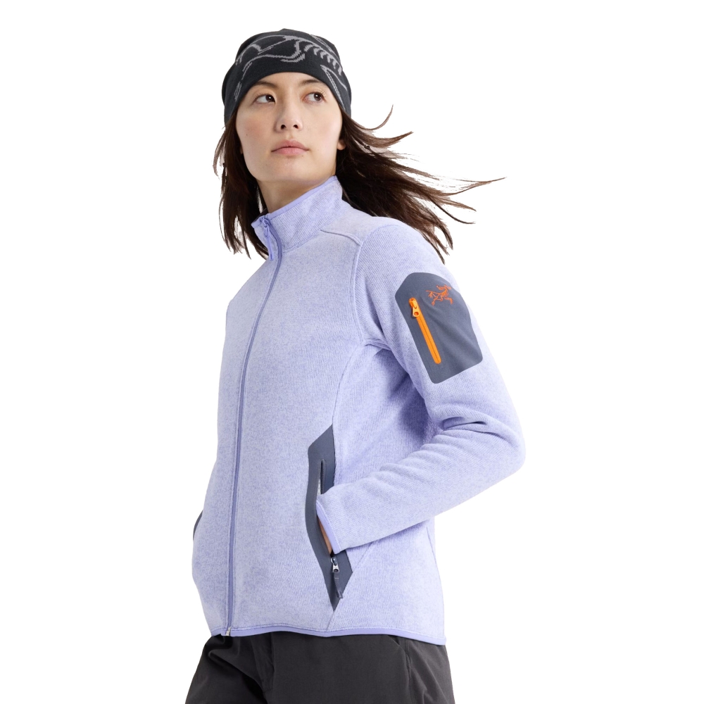 Arc'teryx Covert Cardigan Women's Twilight Trail Heather 5715-021999 fleeces en truien online bestellen bij Kathmandu Outdoor & Travel