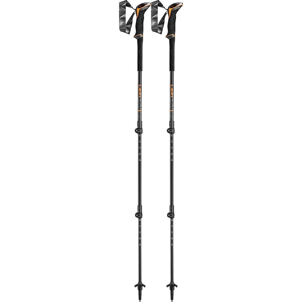 Leki Makalu Lite Orange/Black/Dark-Anthracite LT65221082 wandelstokken en gamaschen online bestellen bij Kathmandu Outdoor & Travel