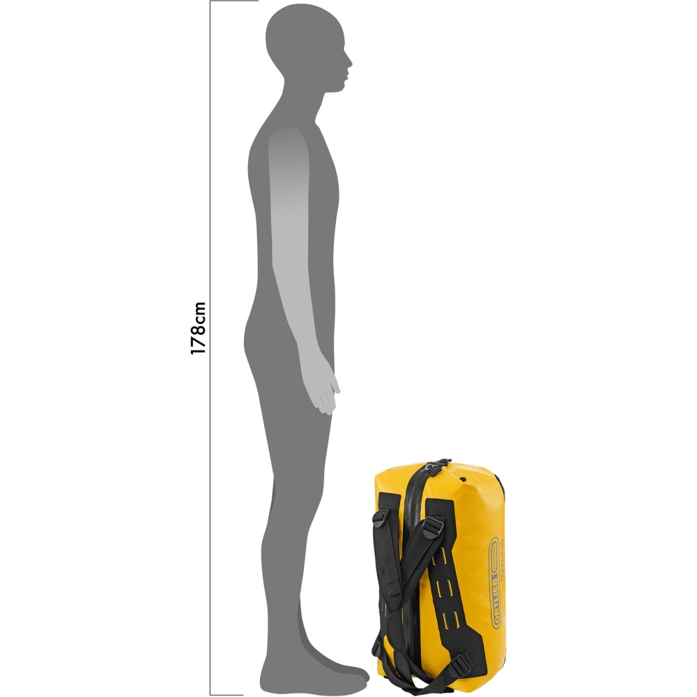 Ortlieb Duffle 40 L Sun-Yellow/Black OK1473 duffels online bestellen bij Kathmandu Outdoor & Travel