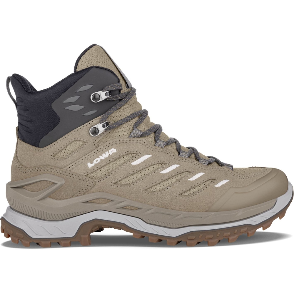 Lowa Innovo Mid Women's Dune/Grey LM321336-4833 wandelschoenen dames online bestellen bij Kathmandu Outdoor & Travel