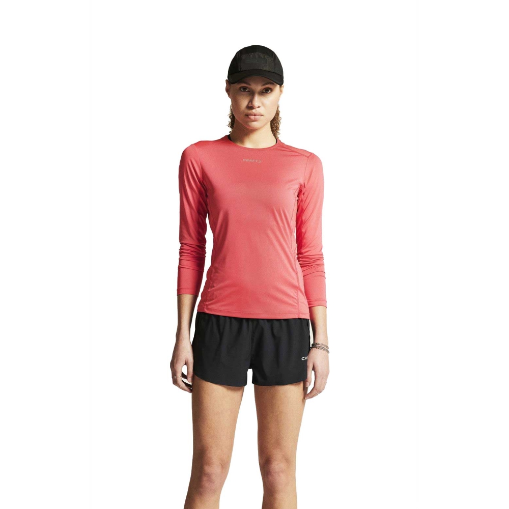 Craft Adv Essence LS Tee 2 Women's Cheer 1914797-444000 shirts en tops online bestellen bij Kathmandu Outdoor & Travel