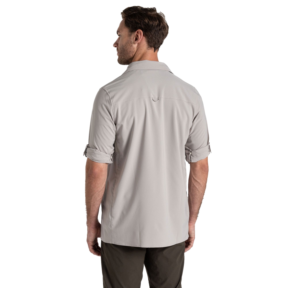 Craghoppers NosiLife Pro Long Sleeved Shirt V Parchment CMS706-222 shirts en tops online bestellen bij Kathmandu Outdoor & Travel