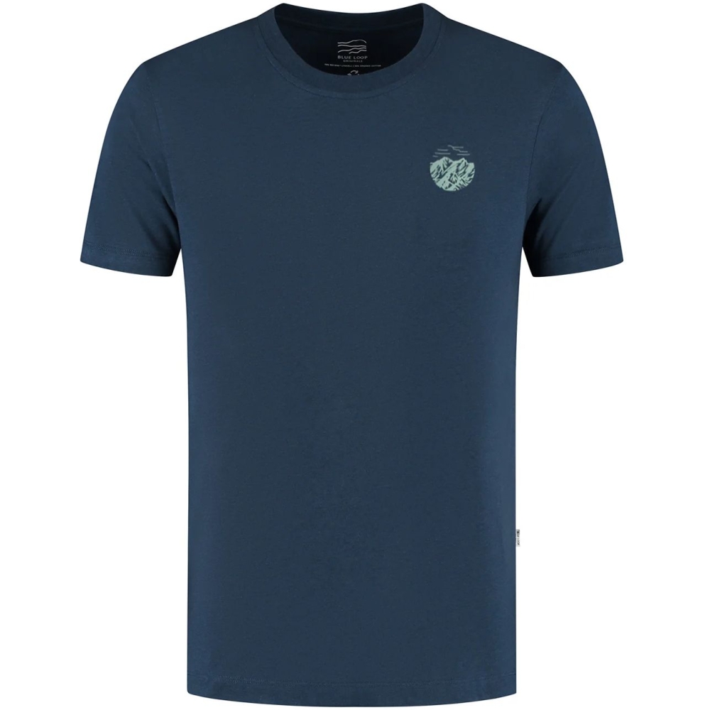 Blue Loop Originals Refibra Alp Tshirt  Gress Blues M-RTS014-25-B303 shirts en tops online bestellen bij Kathmandu Outdoor & Travel