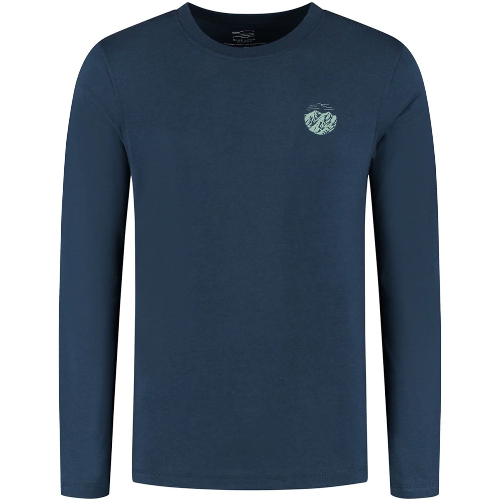 Blue Loop Originals Refibra Alp Longsleeve  Dress Blues M-RAL014-25-B303 shirts en tops online bestellen bij Kathmandu Outdoor & Travel