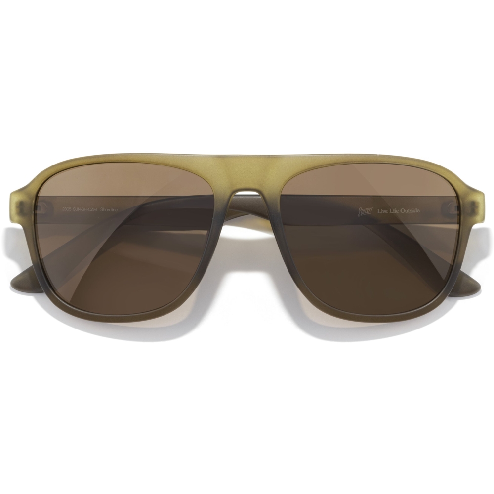 Sunski Shoreline Olive Amber SUN-SH-OAM zonnebrillen online bestellen bij Kathmandu Outdoor & Travel