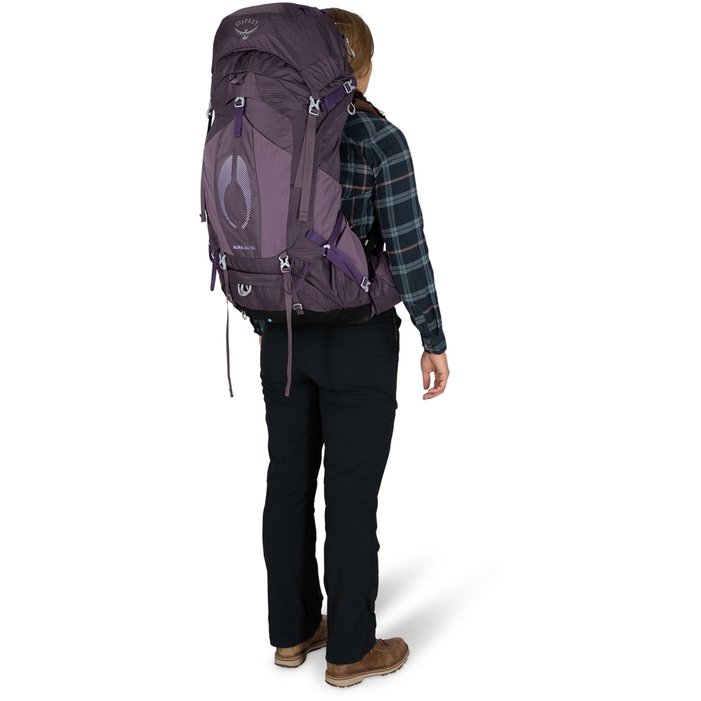 Osprey Aura AG 50 Women's Enchantment Purple 1-176-474 dagrugzakken online bestellen bij Kathmandu Outdoor & Travel