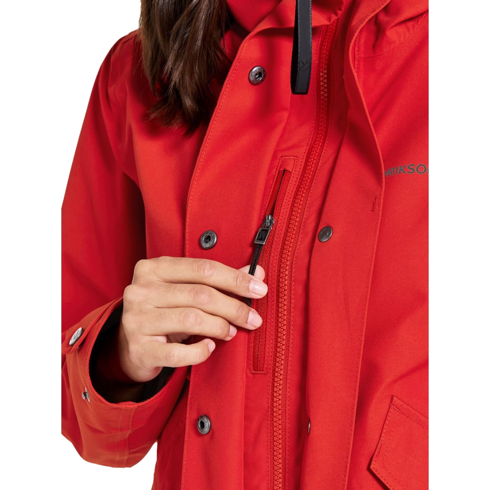 Didriksons Silja Jacket Women's Pomme Red 505645-463 jassen online bestellen bij Kathmandu Outdoor & Travel