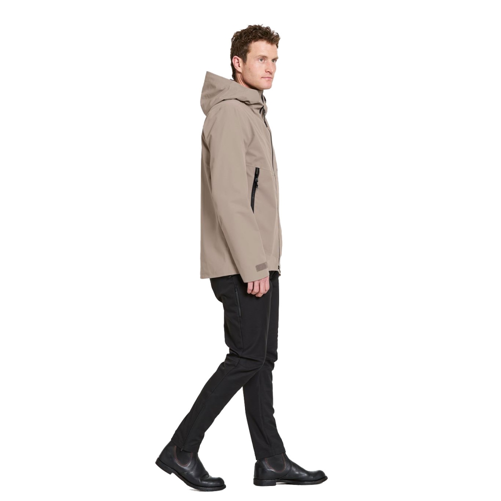 Didriksons Basil usx Jacket 4 Ash Brown 505176-F04 jassen online bestellen bij Kathmandu Outdoor & Travel