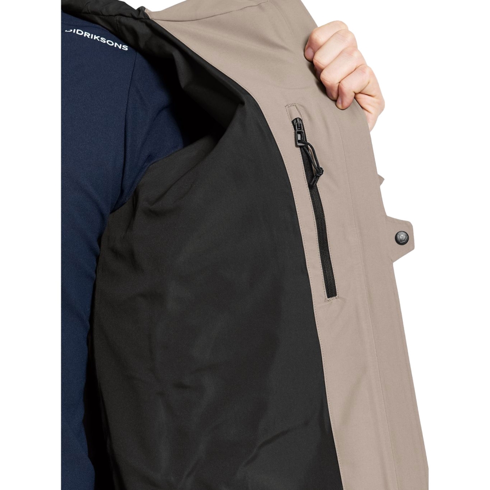 Didriksons Basil usx Jacket 4 Ash Brown 505176-F04 jassen online bestellen bij Kathmandu Outdoor & Travel