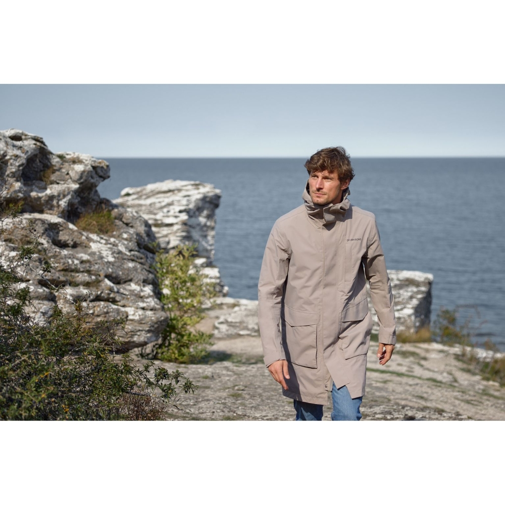 Didriksons Andreas usx Parka 2 Ash Brown 505249-F04 jassen online bestellen bij Kathmandu Outdoor & Travel