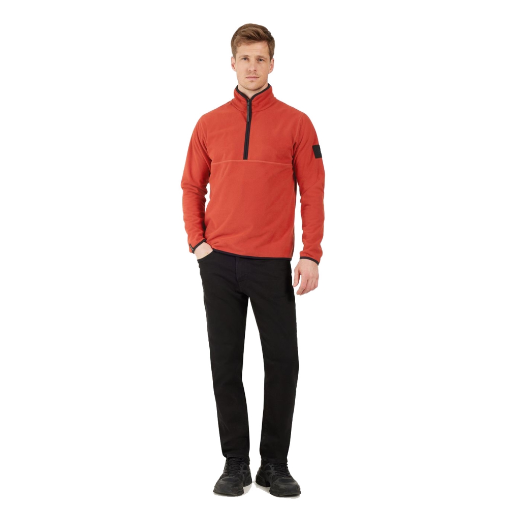 Didriksons Hannes usx Halfzip Ochre Red 505668-J08 jassen online bestellen bij Kathmandu Outdoor & Travel