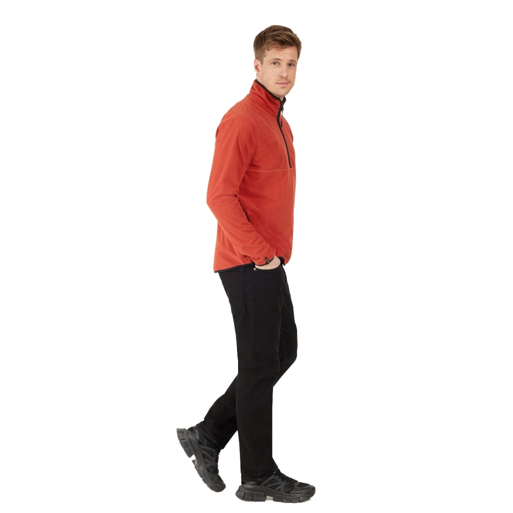 Didriksons Hannes usx Halfzip Ochre Red 505668-J08 jassen online bestellen bij Kathmandu Outdoor & Travel