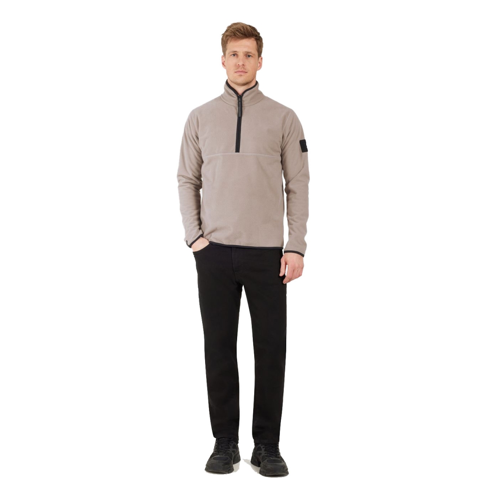 Didriksons Hannes usx Halfzip Ash Brown 505668-F04 jassen online bestellen bij Kathmandu Outdoor & Travel